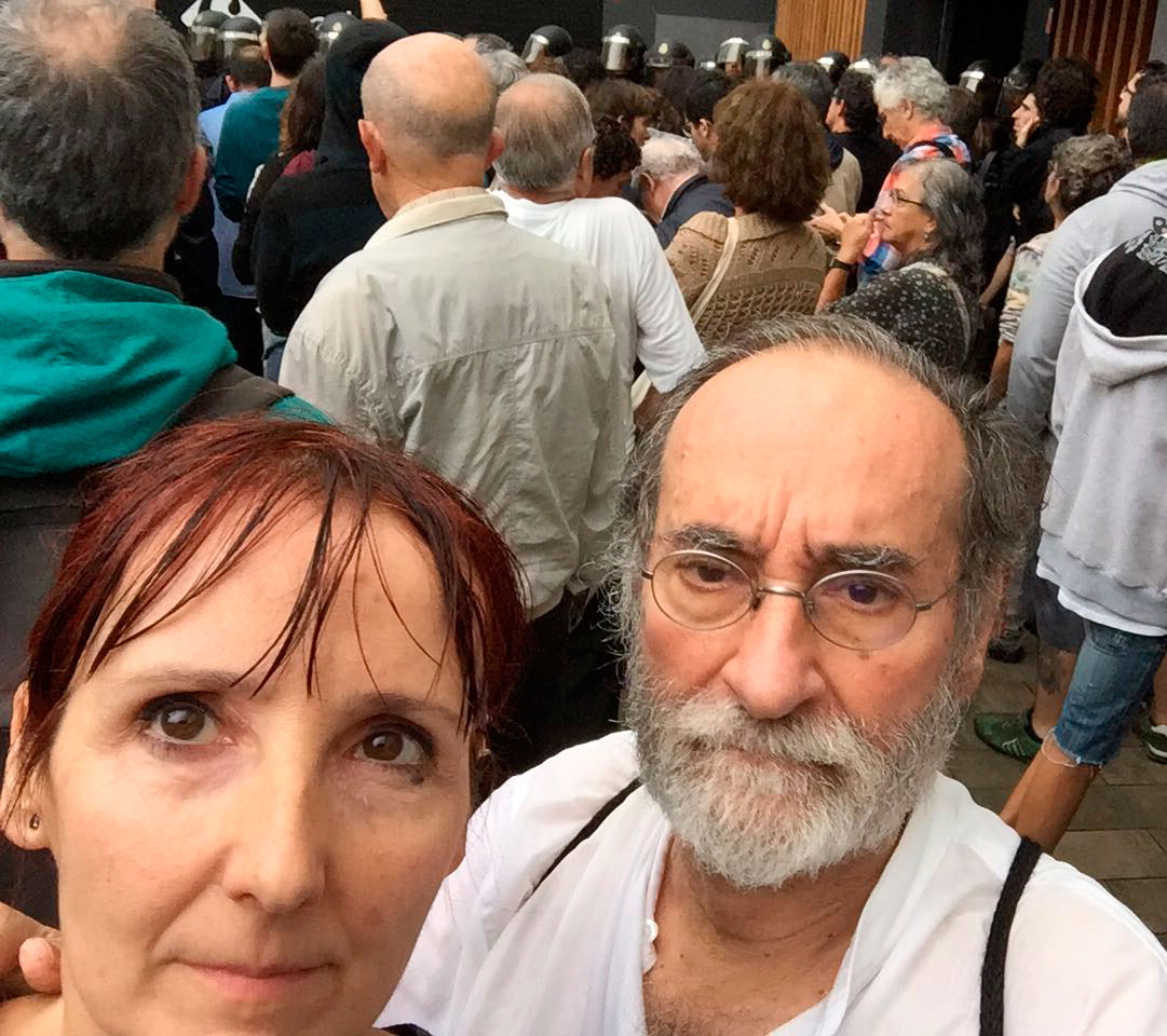 JC i LCM en la diada del referèndum d'autodeterminació de Catalunya 2017